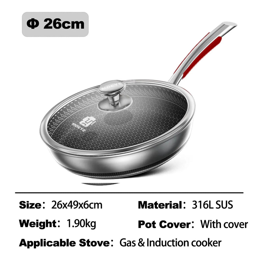 Safe Cook Nonstick Antibacterial Stainless Steel Pan - Image 6