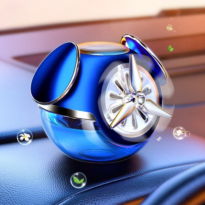 Rotating Perfume Solar Aromatherapy Car Air Freshener - Image 1