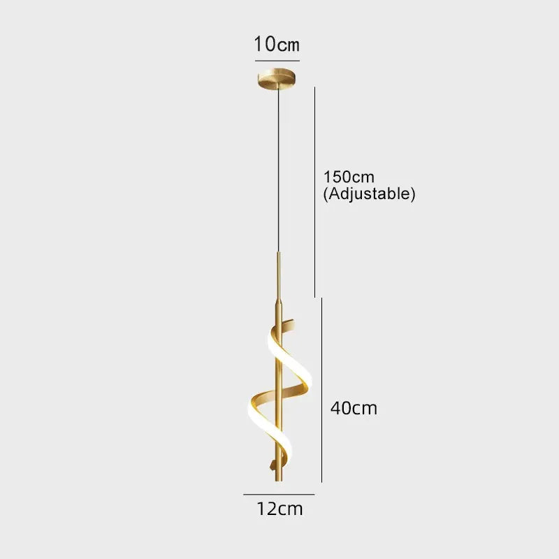 Spiral Minimal Ambient LED Wall Lamp - Image 8