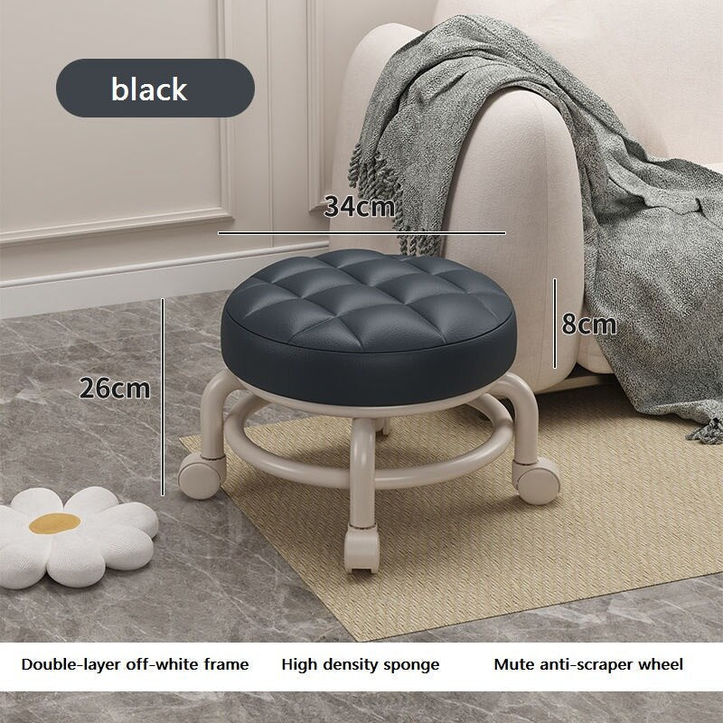 RollEase Mini Rolling Elegant Low Stool