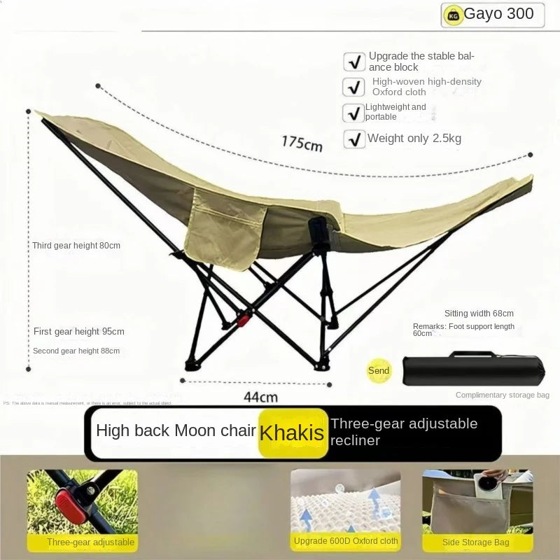 Relax Everywhere Reclining Outdoor Lounge Camping Chair - Image 7