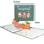 3D Pop-Up Cheerful Christmas Gift Cards