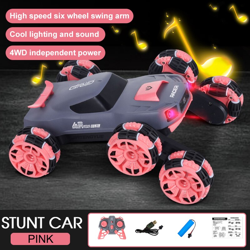 Six-Wheel Electric RC Stunt Toy Car - Image 10