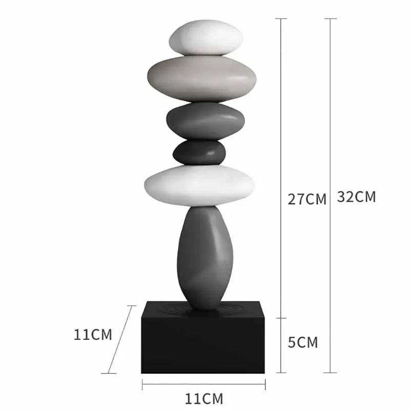 Zen Stone Stack Aesthetic Home Decor