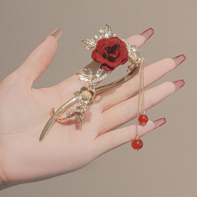 Elegant Rose Retro Hairpin - Image 6