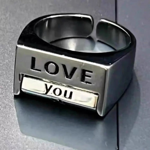 Love You Everything Rotating Mood Control Ring - Image 0