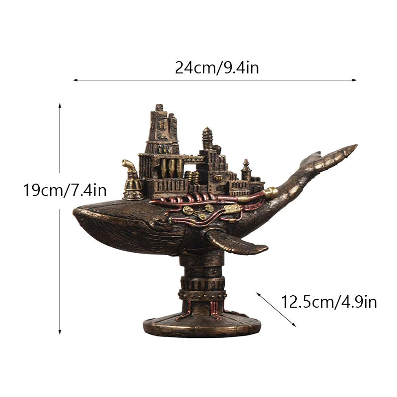 Steampunk Octopus Mechanical Traveler Figurines Home Decors - Image 7