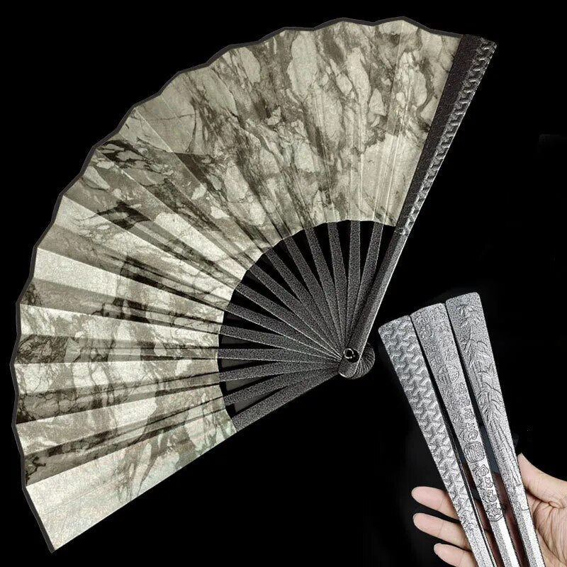 Tungsten Steel Alloy Self-Defense Folding Hand Fan - Image 12