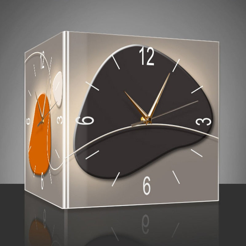 Elegance Time Wall Double Corner Clock