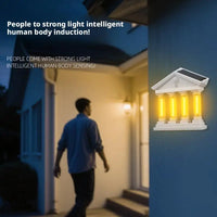 Ancient Architecture Solar-Powered Waterproof Outdoor Lamp - Image 3