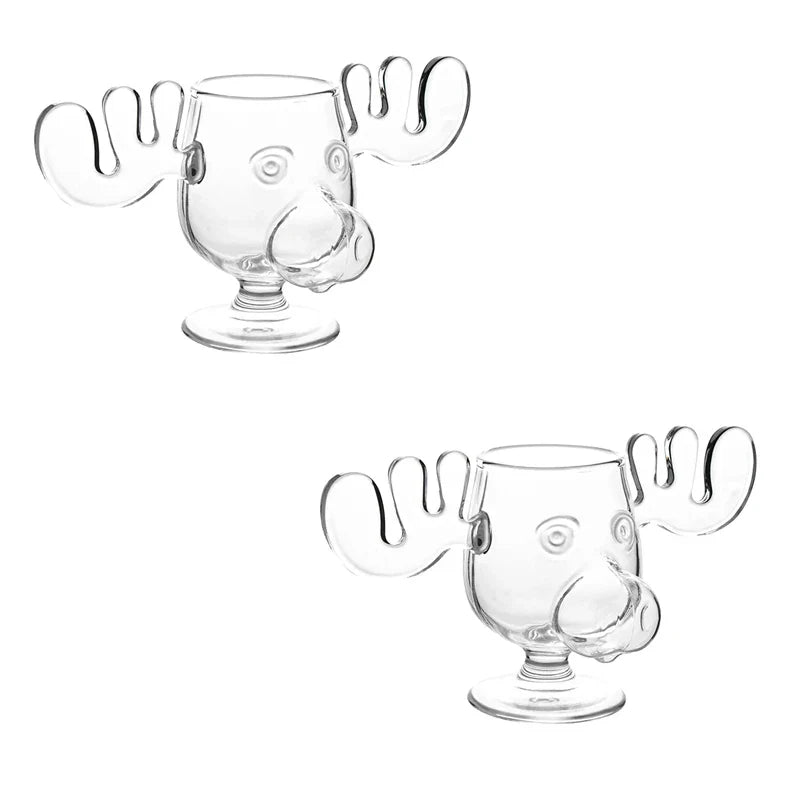 Nordic Antler Novelty Drinking Glass - Image 5