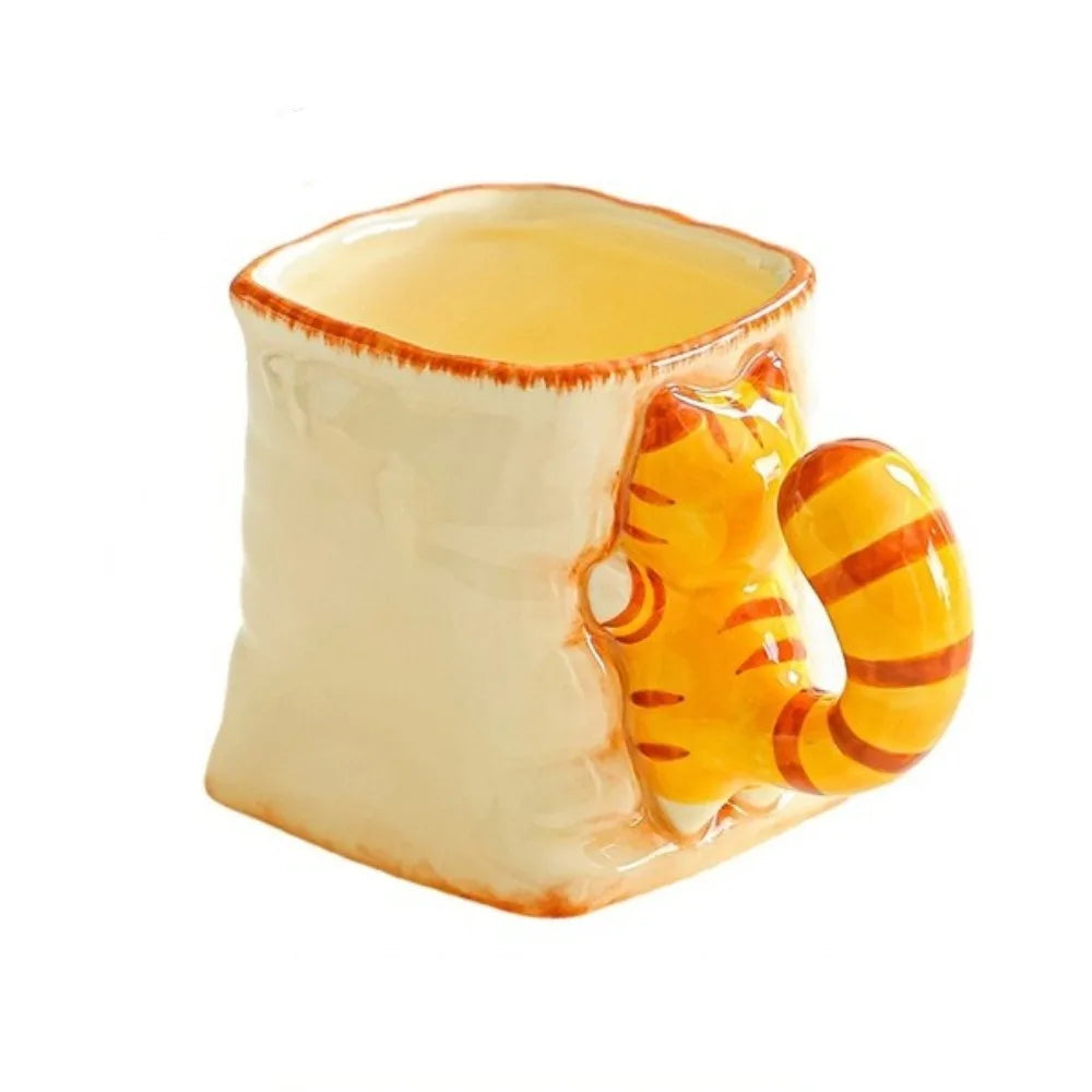 Cat Tail Ceramic Coffee Mug - Image 7