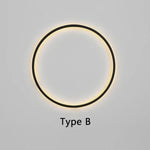 Minimalist LED Circle Background Wall Lamp