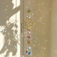 Lotus Crystal Sun Catcher Rainbow Prism - Image 5