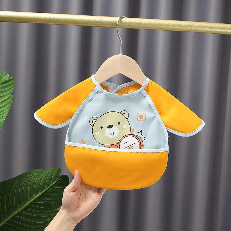 Waterproof Cartoon Baby Easy-to-Clean Bibs - Image 2
