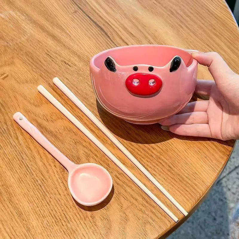 Happy Snout Ceramic Bowl Set - Image 5