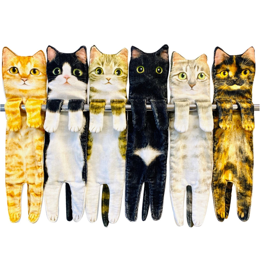Quick-Dry Cat Soft Hand Towels - Image 10
