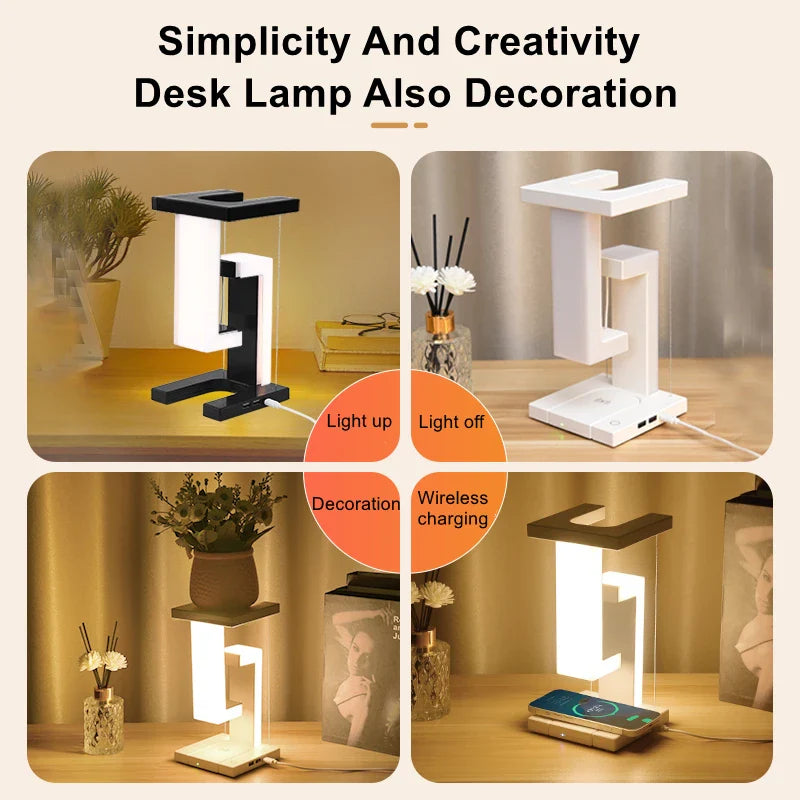 Levitating Glow Wireless Charging Lamp - Image 5