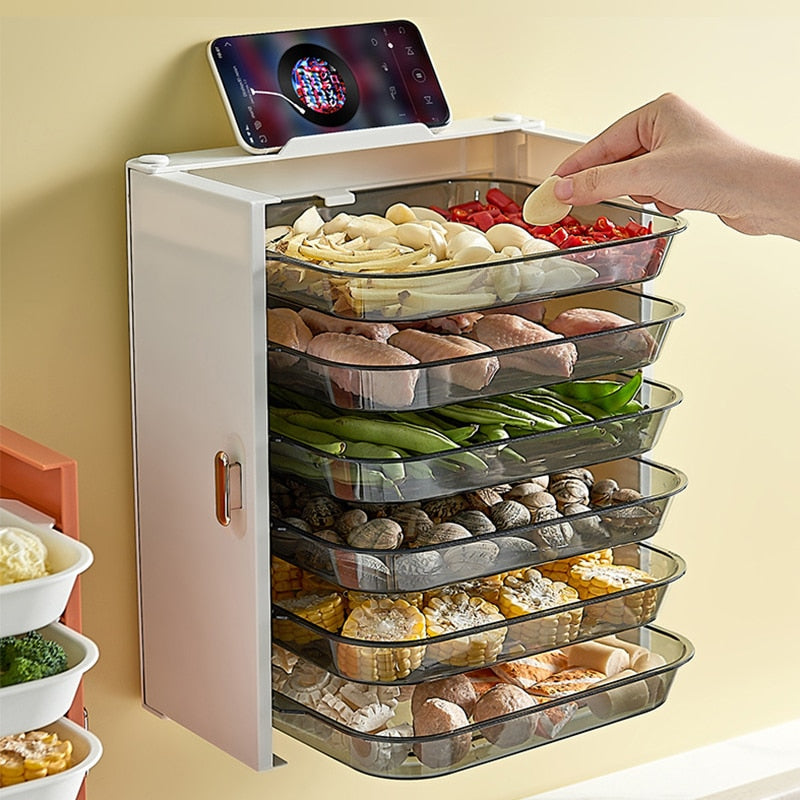 6-Layer Kitchen Food Plate Organizer - Image 1