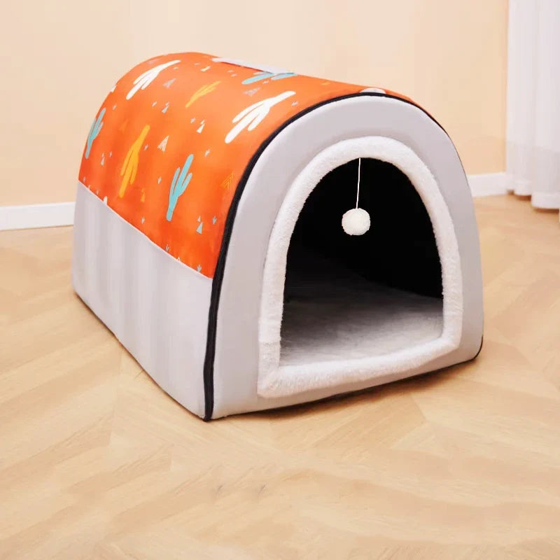 Foldable Cozy Nest Large Pet House - Image 10