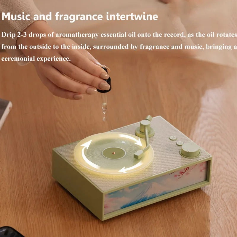 Vintage Design & LED Mood Lighting Wireless Aromatherapy Speaker - Image 5
