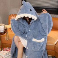 Shark Attack Plush Onesie Adult Blanket - Image 0