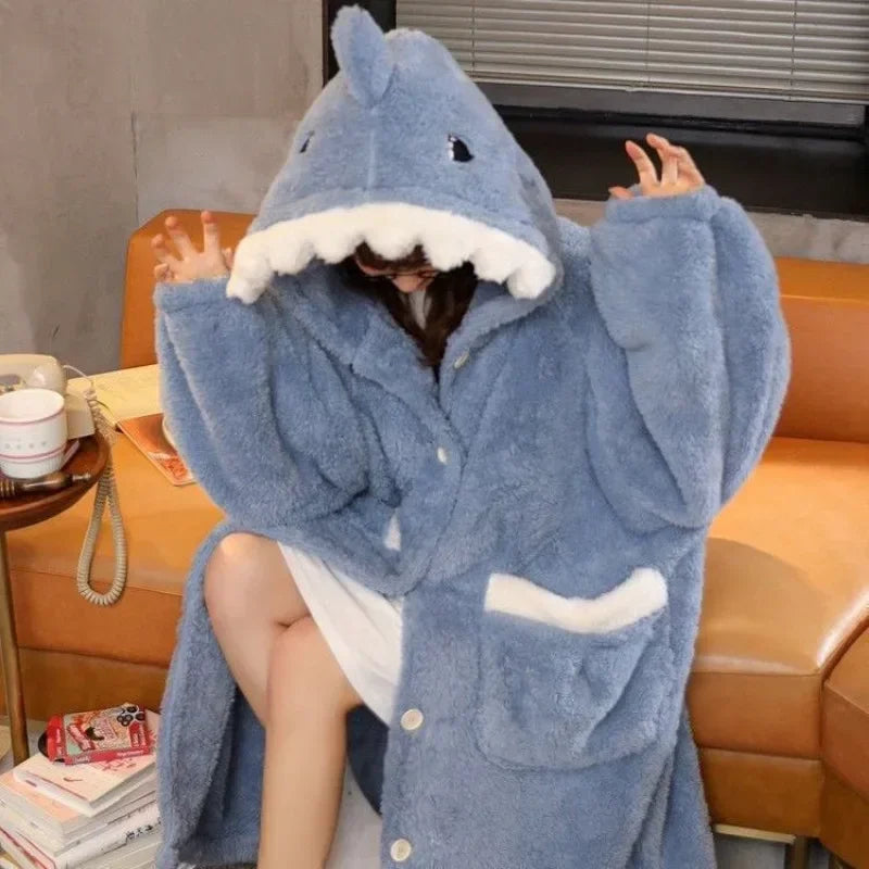 Shark Attack Plush Onesie Adult Blanket - Image 0