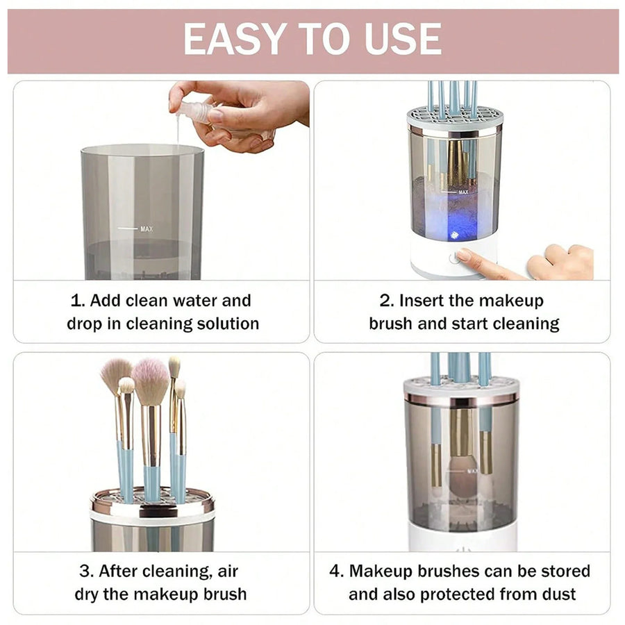 Dustproof Fast USB Automatic Makeup Cleaner - Image 4
