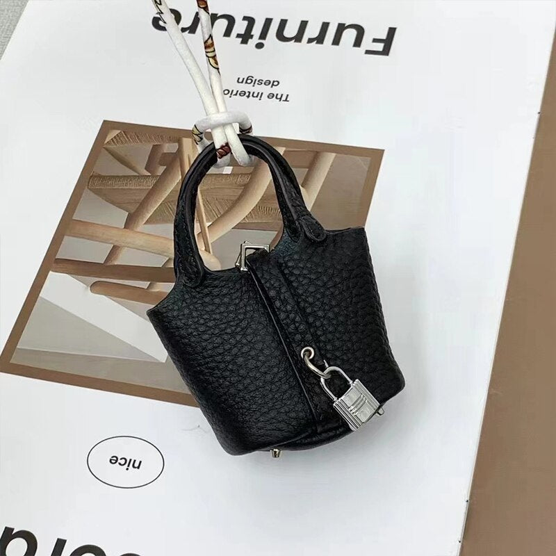 Cowhide Stylish Bag Airpods Case - Image 8