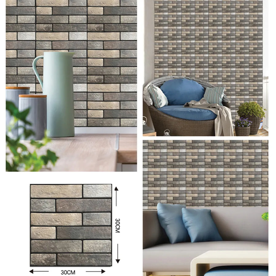 3D Wall Brick Pattern Decal - Image 5