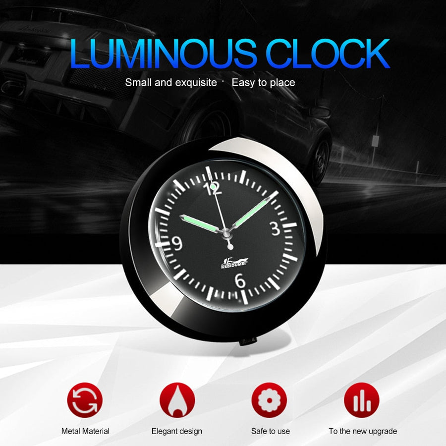 Stick-On Car Dashboard Luminous Clock - Image 4