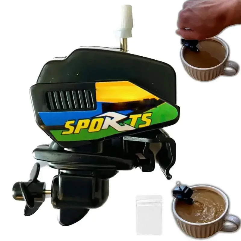 Fun Boat Motor Coffee Mixer Gadget