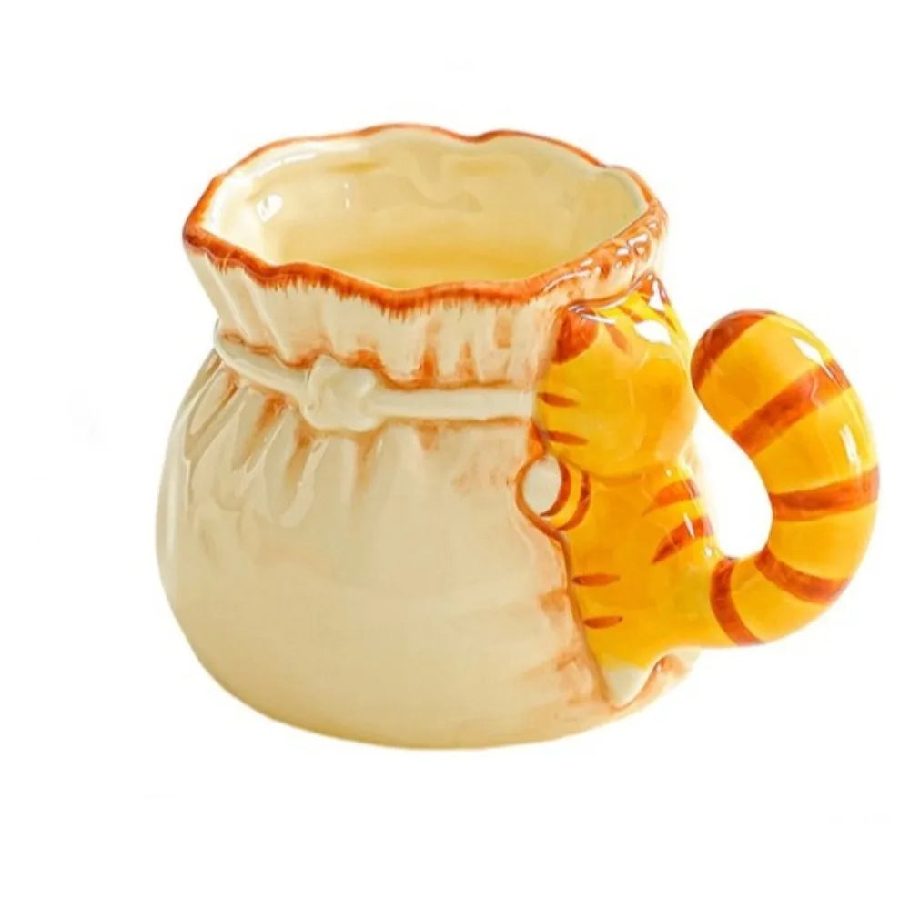 Cat Tail Ceramic Coffee Mug - Image 6