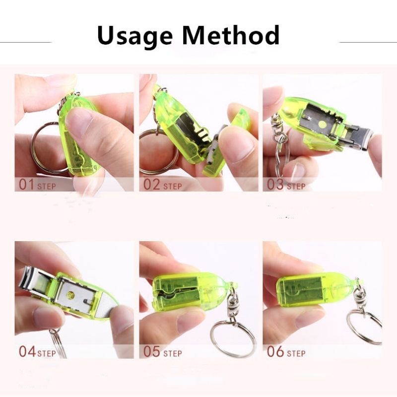 Stainless Steel Nail Clipper Keychain - Image 5