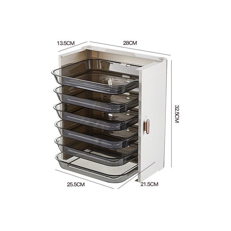 6-Layer Kitchen Food Plate Organizer