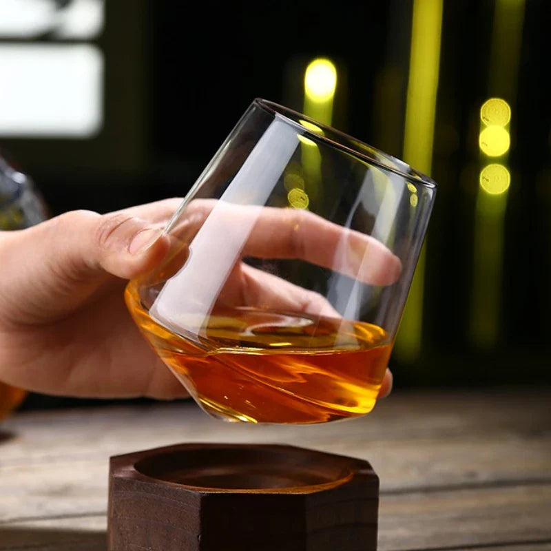 Tilted Base Whiskey Rocking Glass - Image 1