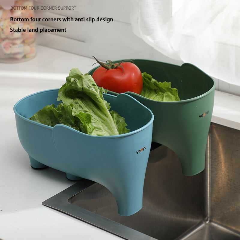 Elephant Easy Drain Sink Basket - Image 2