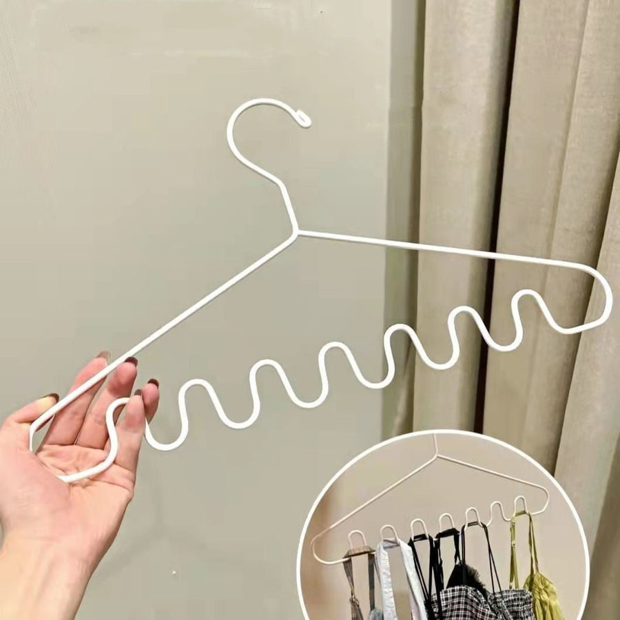 Japanese Space-Saving Wavy Cloth Hanger - Image 0