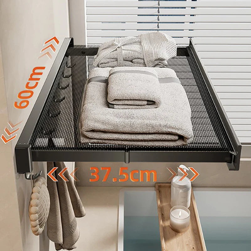 Ultra Suction Expandable Towel Storage Organizer Rack - Image 4