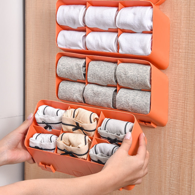 Self-Adhesive Stackable Wall Cloth Organizer Shelf - Image 3