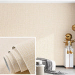 3D Linen Self-Adhesive Waterproof Wall Sticker