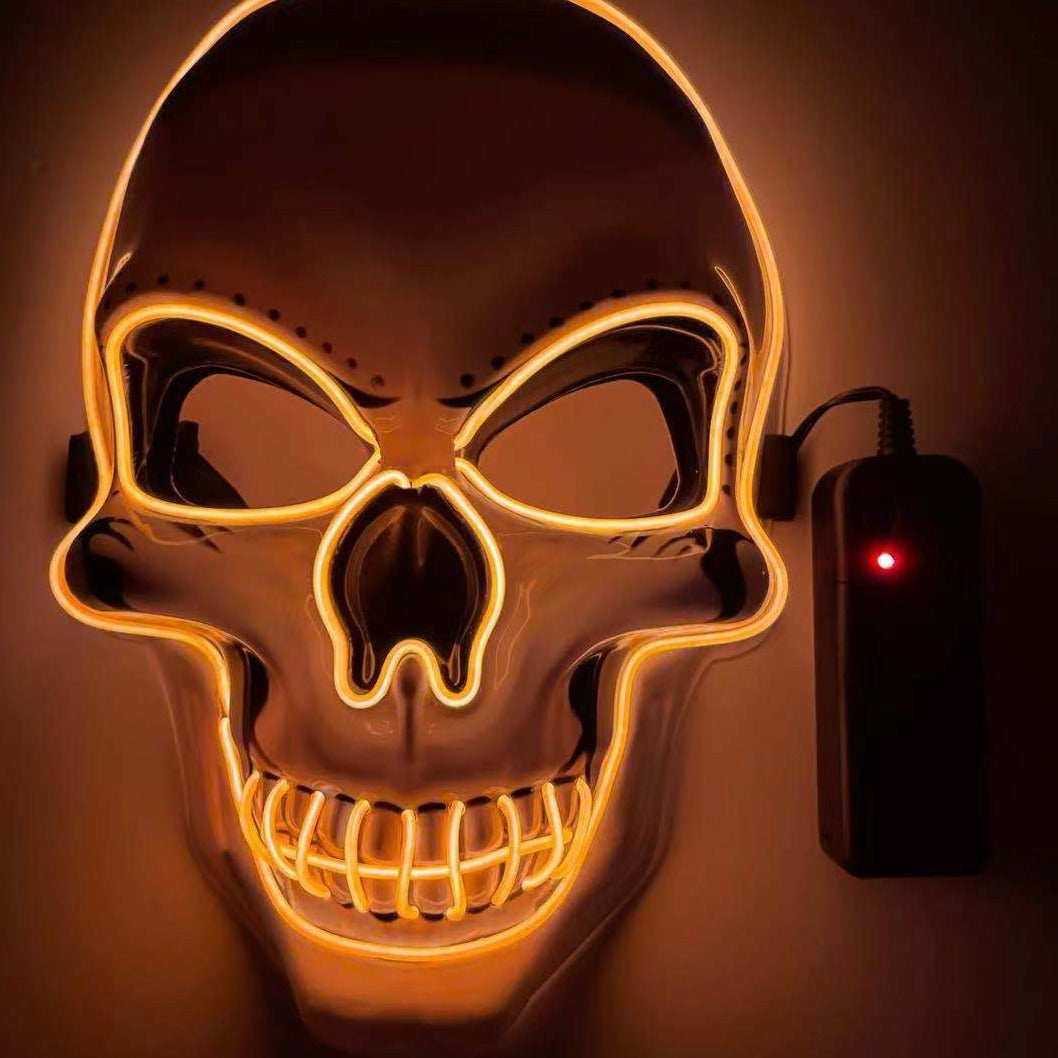 Neon LED Skeleton Party Mask - Image 7