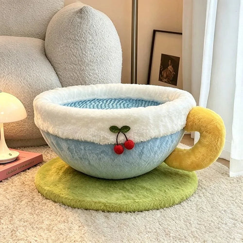 Espresso Nap Cat Scratcher Lounge Nest Bed