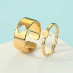 2pcs Together Forever Couple Rings