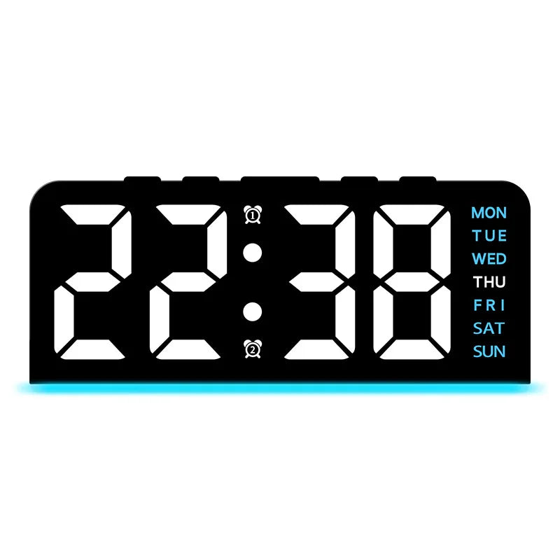 Modern LED All Week Display Night Lamp Alarm Clock - Image 7