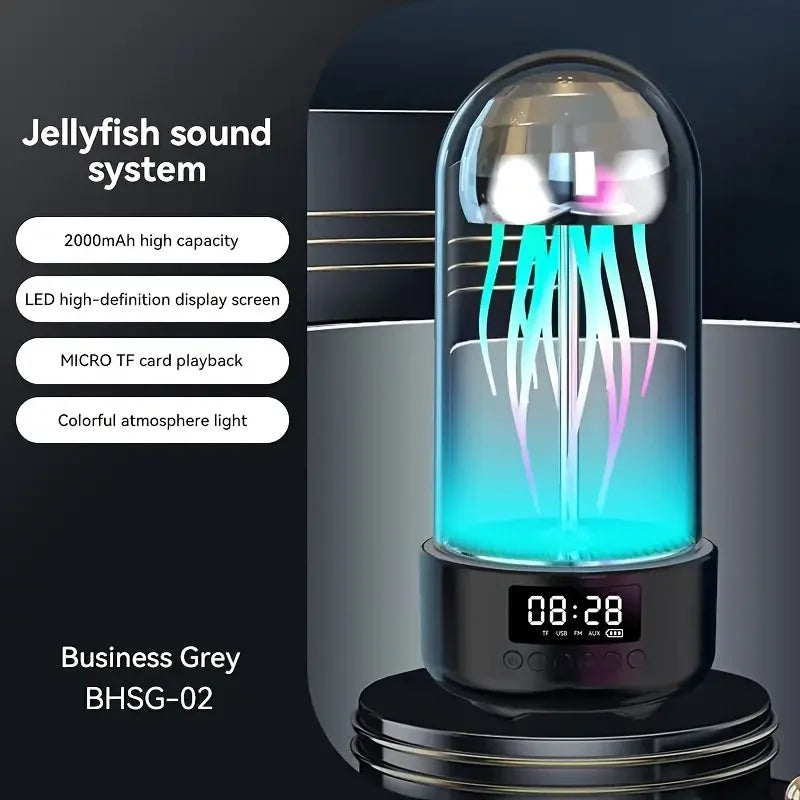 Jellyfish Portable Powerful Colorful Speaker Night Lamp