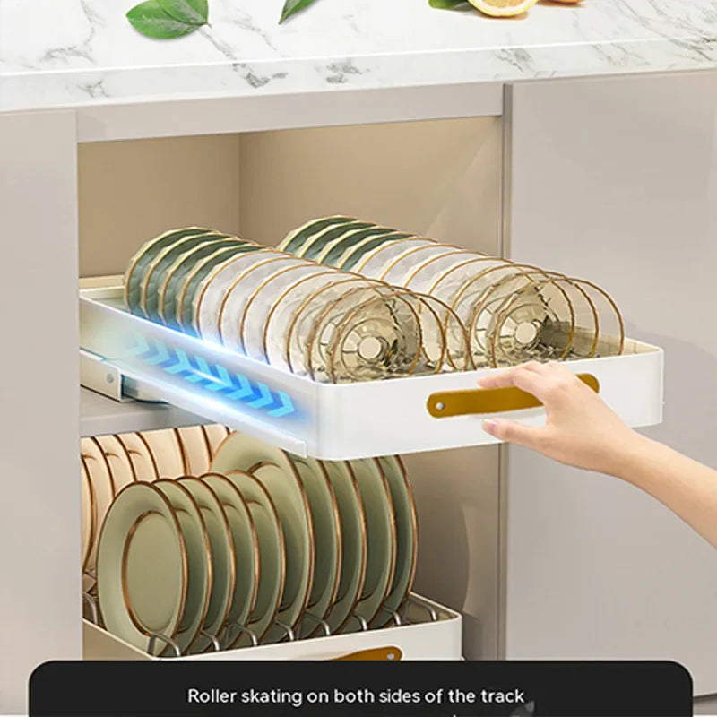 Stainless Store Kitchen Cabinet Pull-Out Sliding Organizer - Image 5
