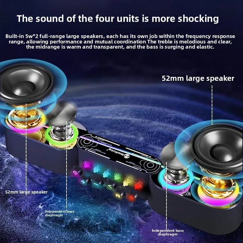 Mechanical Wireless Colorful RGB Speaker - Image 5