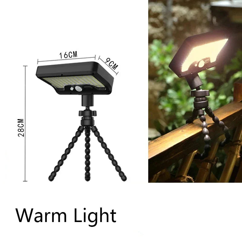 Flexible Tripod Solar Powered Motion Sensor Outdoor Light - Image 7