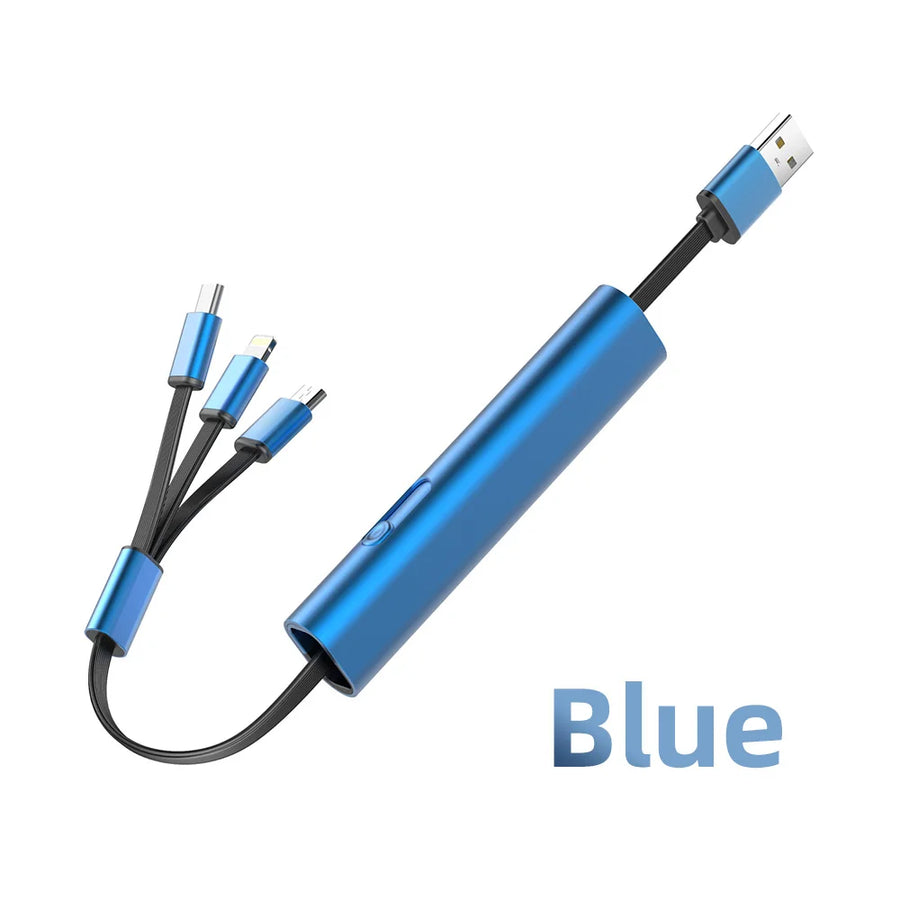 3in1 Metal Anti-Scratch Fast USB Smart Charging Cable - Image 7